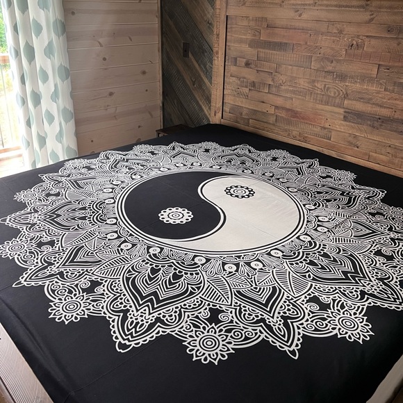 Yin Yang Mandala Tapestry - Picture 1 of 6